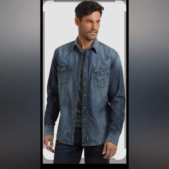 Wrangler Retro Premium Denim Shirt - Picture 1 of 11
